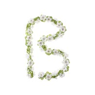 Wianek kwiatów BASIL FLOWER GARLAND biały (NEW 2024)