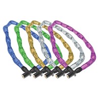 Zapięcie rowerowe ONGUARD LIGHTWEIGHT KEY CHAIN LOCK 8195 ŁAŃCUCH 60cm*4mm - 2 x Klucze z kodem mix kolorów 10szt. (NEW)
