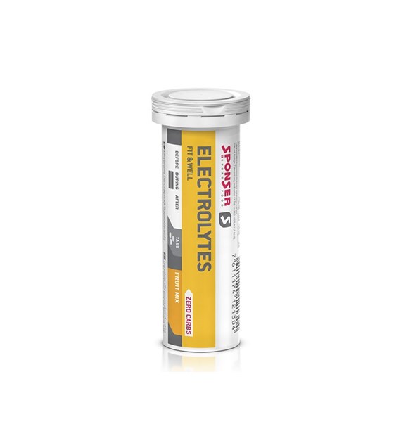 Elektrolity SPONSER ELECTROLYTES TABS Fruitmix tabletki (pudełko 12szt x 10 tabletek) (NEW).