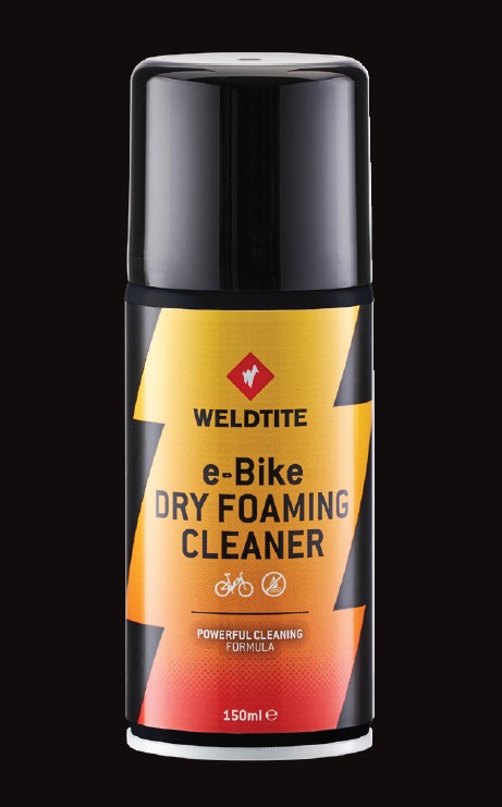 Pianka do mycia rowerów e-bike WELDTITE E-BIKE DRY FOAMING CLEANER SPRAY 150ml (NEW)